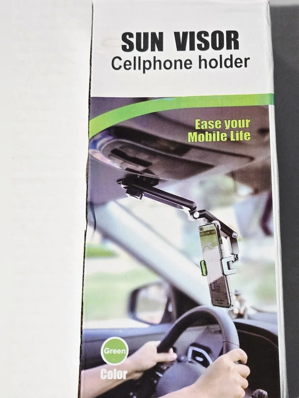 Sun Visor Cell Phone Holder Foldable Adjustable Car Mount 360° Multi Joint Stand